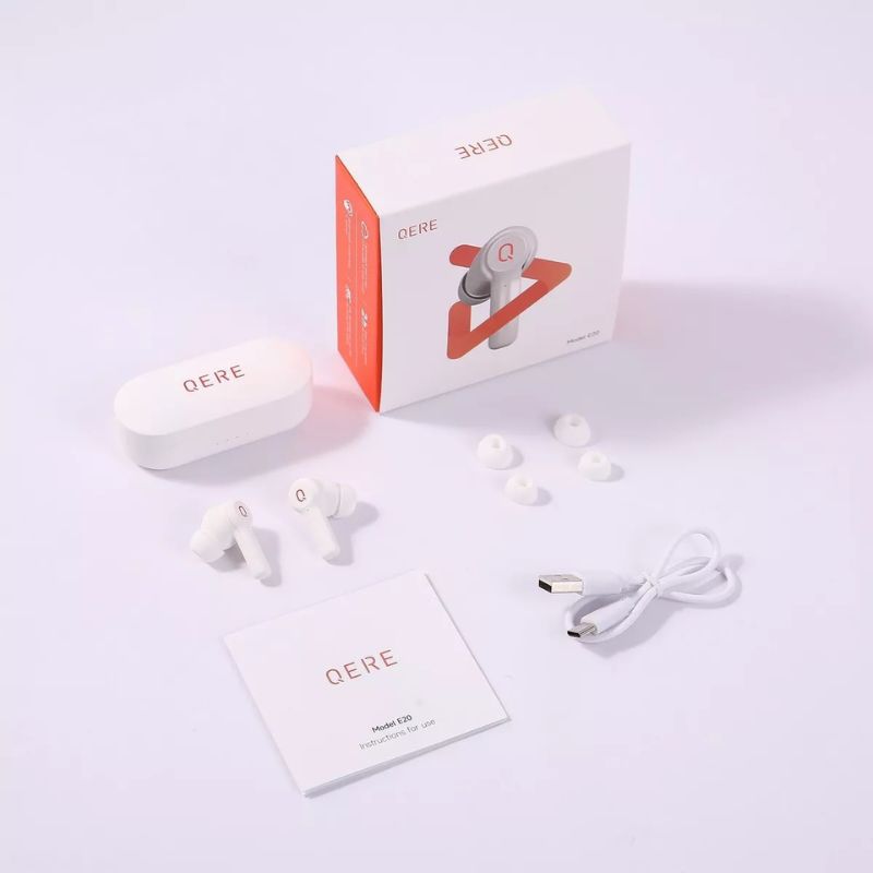 Audifonos Bluetooth in-ear  QERE E20 - White